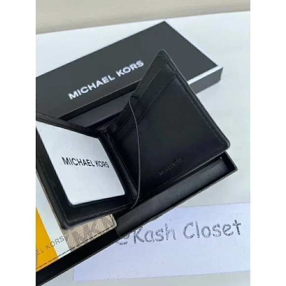 Michael kors Men Wallet Card Case Gift box set Butter - Picture 6 of 8